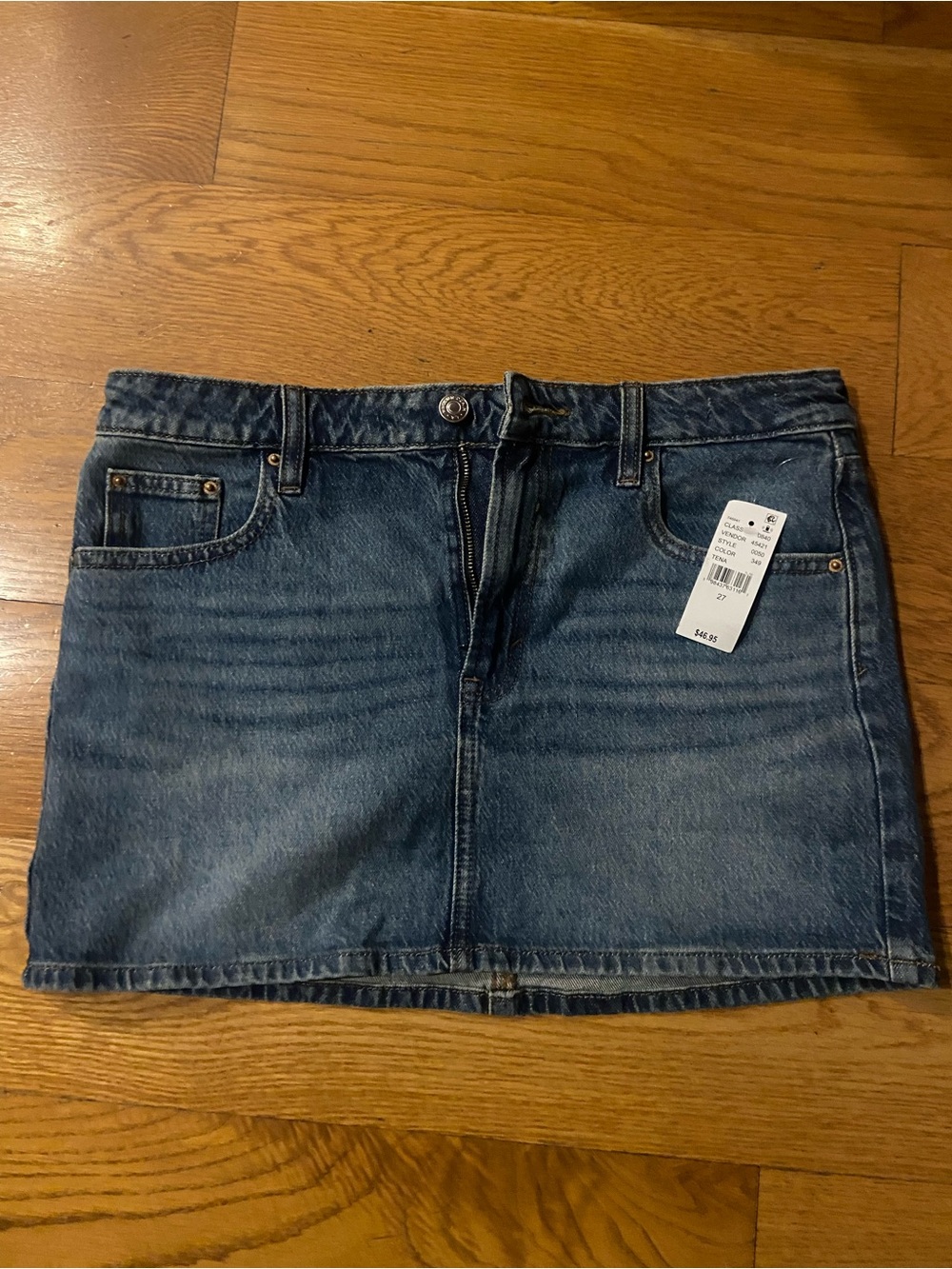 PacSun Classic Blue Denim Mini Skirt